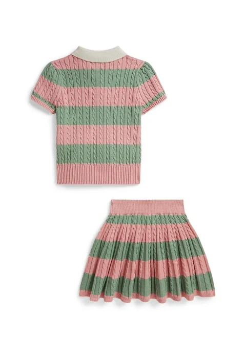 Раиран комплект от плетиво Ralph Lauren Kids 2-6 — снимка 2