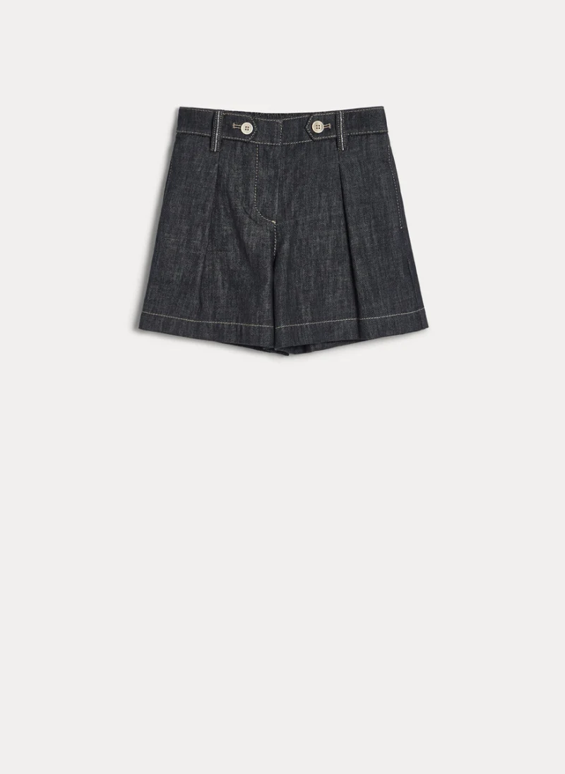 Къс панталон от деним Brunello Cucinelli Kids 4-6