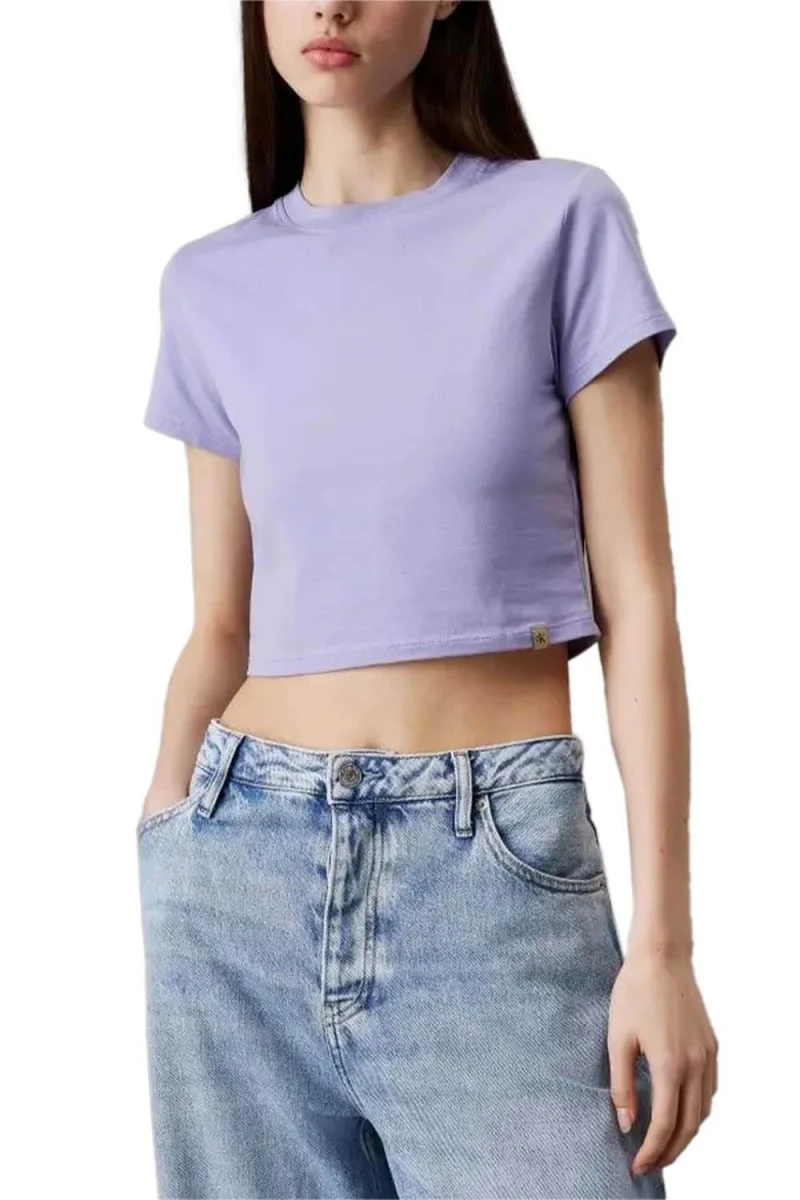 T-Shirt Clean Cropped Short Sleeve Tee J20J225237 VFV persian violet
