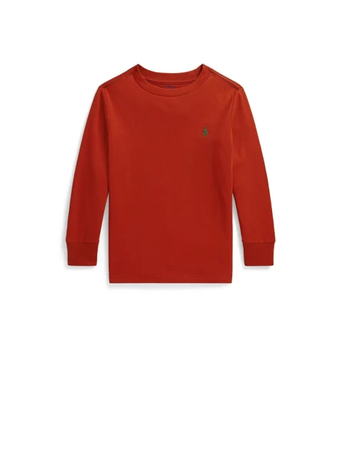 Блуза с лого бродерия Ralph Lauren Kids 4-7