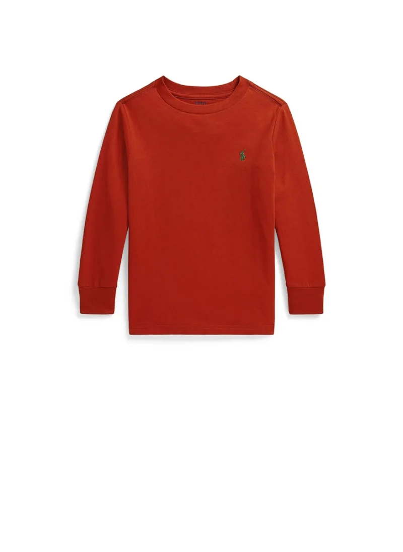 Блуза с лого бродерия Ralph Lauren Kids 4-7