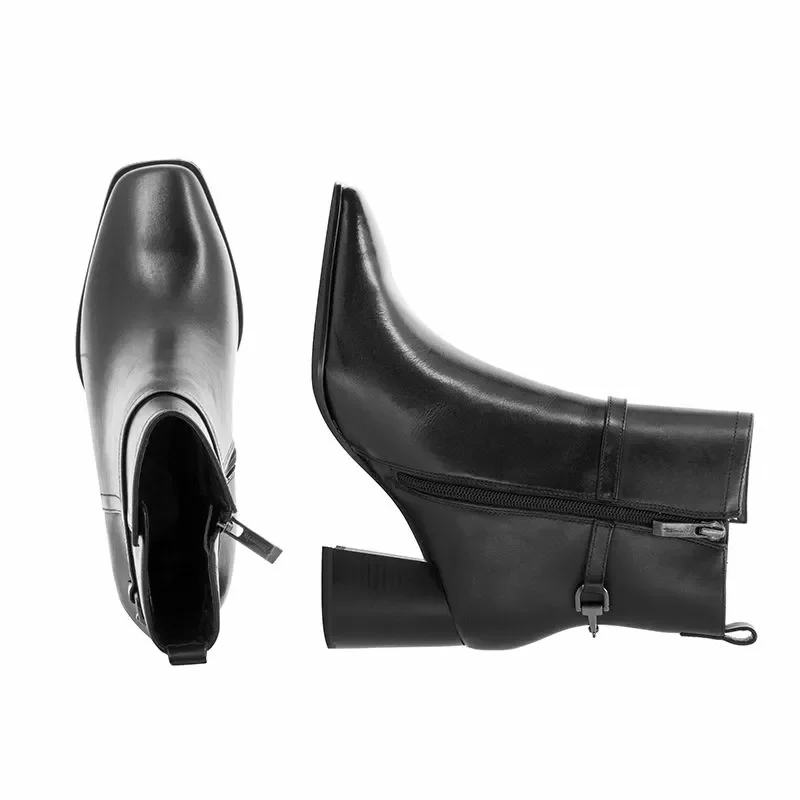 Дамски Боти На Ток TAMARIS – 1-25366-41 001 BLACK — снимка 5