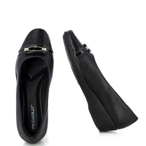 Дамски Обувки На Платформа PICCADILLY – 143245 IVONE PRETO/PRETO — снимка 5