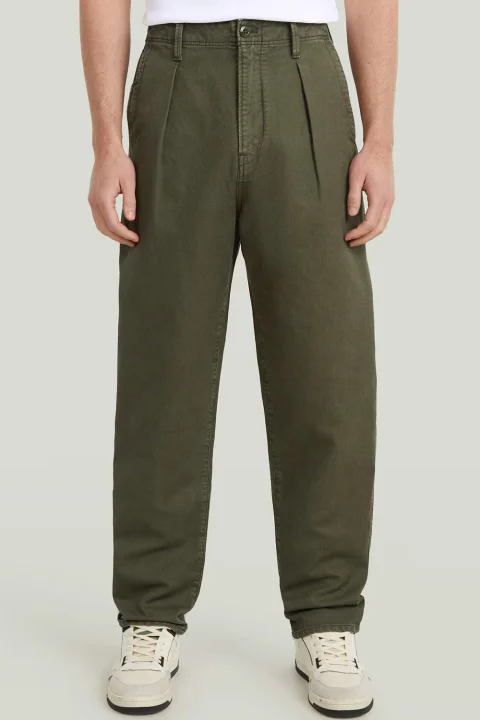 Панталон Pleated Chino Relaxed Tapered D24543-D752-B575 asfalt gd — снимка 2