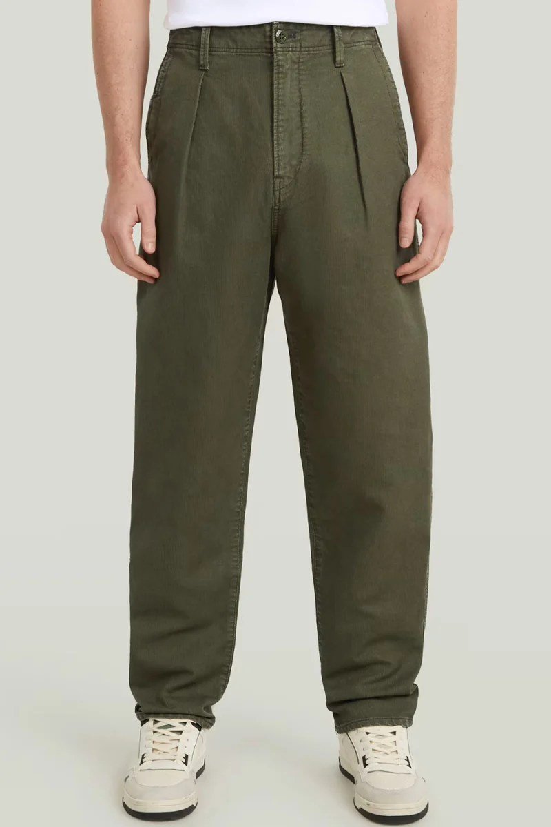 Панталон Pleated Chino Relaxed Tapered D24543-D752-B575 asfalt gd — снимка 2