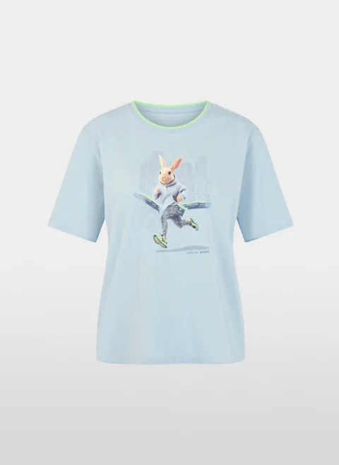 Тишърт с принт 'Rabbit' Marc Cain Sports — снимка 5