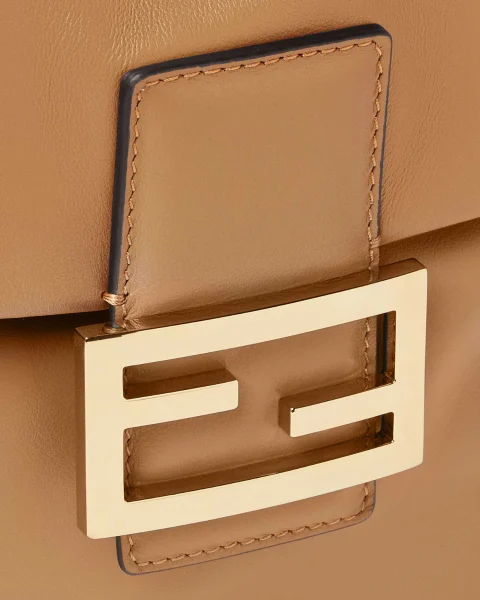 Cappuccino Brown Leather Backpack — снимка 4