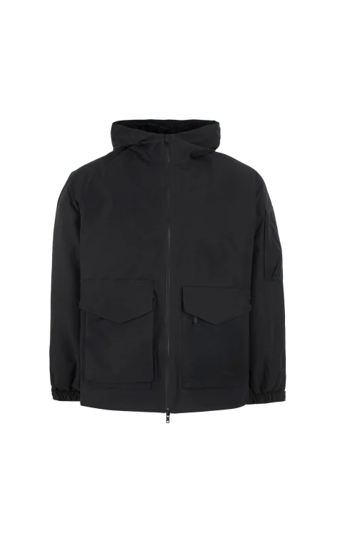 GTX Padded Hooded Jacket in Black