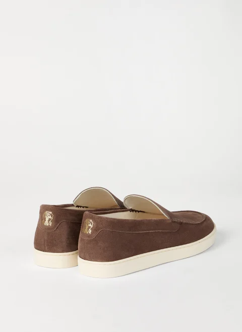 Велурени мокасини 'Sport style' Brunello Cucinelli — снимка 4