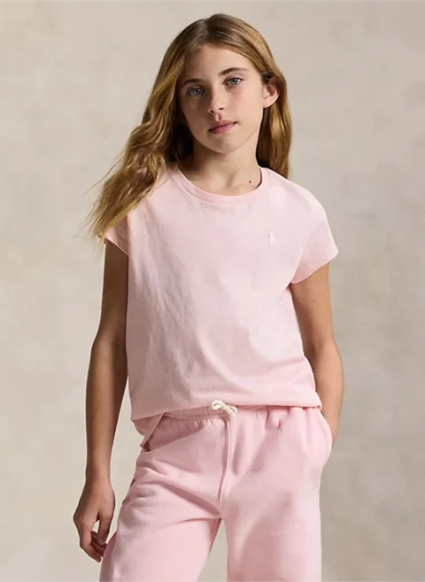 Тишърт с бродерия Ralph Lauren Kids 7-14 — снимка 2