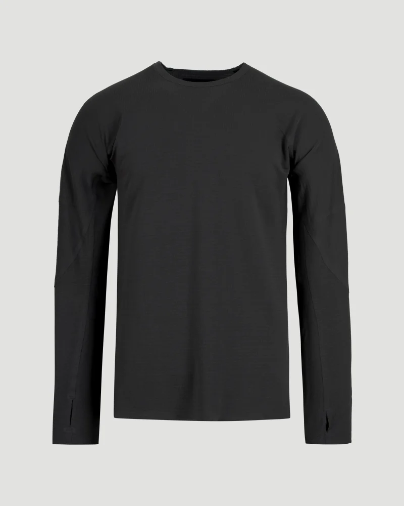 Running Long Sleeve Tee in Black
