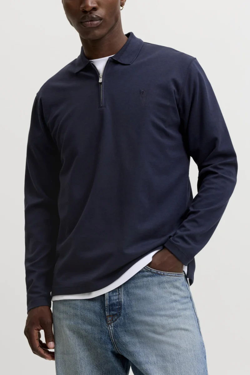 Polo Jprblaethan Zip 12299231 19-3924 TCX night sky — снимка 2