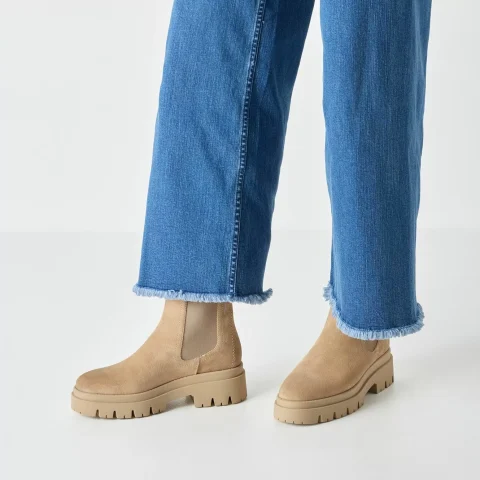 Дамски Равни Боти TAMARIS – 1-25992-41-401 BEIGE SUEDE — снимка 7