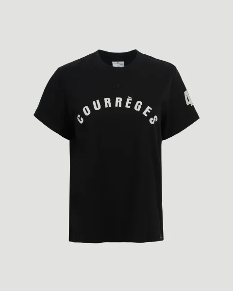 Logo Print T-Shirt in Black