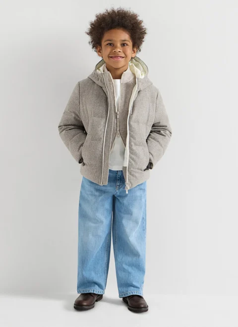 Тишърт с бродерия Brunello Cucinelli Kids 8-10 — снимка 8
