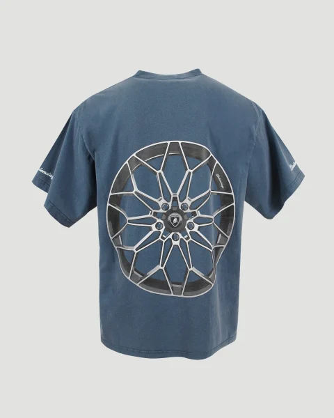 Automobili Lamborghini Boxing T-Shirt in Dark Blue — снимка 3