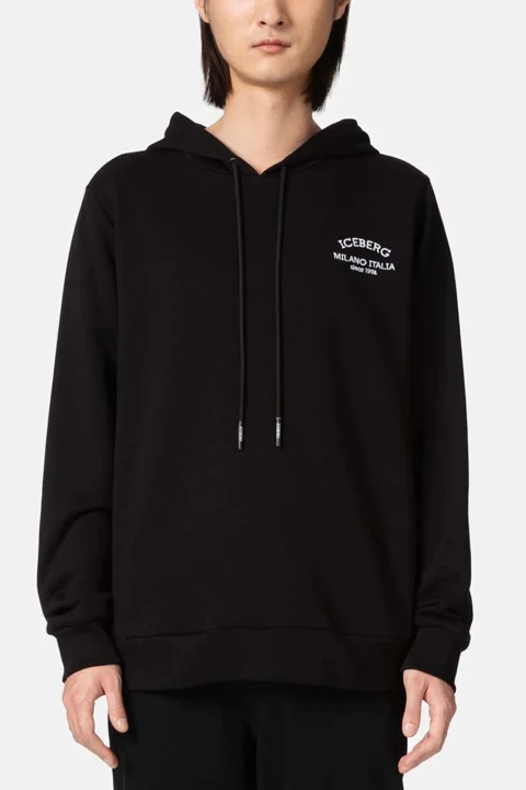 Суичър Felpa 23II1P0E0866317 9000 nero — снимка 2