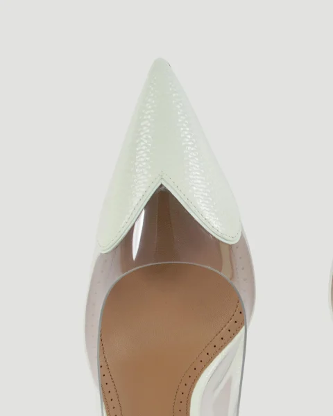 Le Coeur Slingbacks in Green Patent Leather — снимка 3