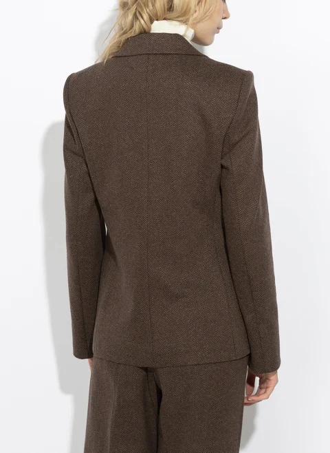 Едноредно сако с вълна Weekend Max Mara Wkdferoce — снимка 3