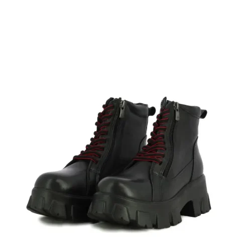 Дамски Равни Боти CARLO FABIANI – 20EF126-08 BLACK / COMBI — снимка 3
