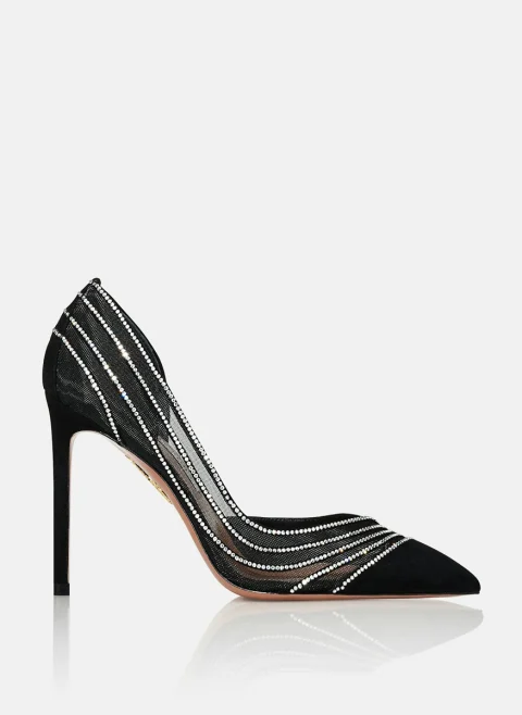 Велурени обувки на ток 'Dream Girl' Aquazzura