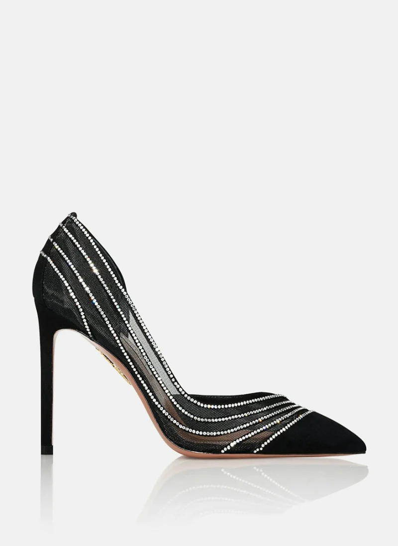 Велурени обувки на ток 'Dream Girl' Aquazzura