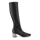 Дамски черни ботуши Casadei — снимка 2