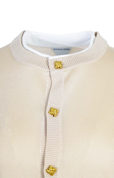 Silk Double Knit Cardigan — снимка 2