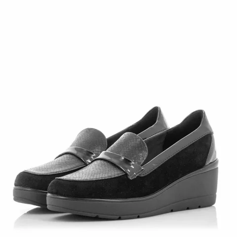 Дамски Обувки На Платформа GEOX – D46RAB D ILDE BLACK — снимка 3