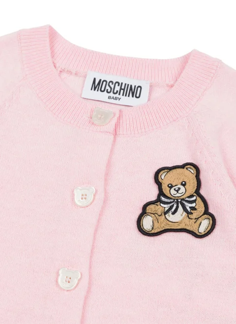 Жилетка с бродерия Moschino Kids — снимка 3