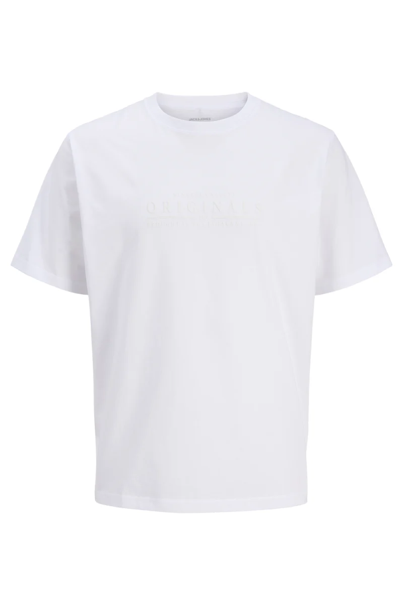 T-Shirt Jorcatskills Minimal Crew Neck Ln 12290315 11-0601 TCX bright white