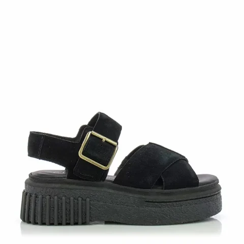 Дамски Сандали На Платформа CLARKS – 26181199 EVAMAR WISH BLACK SDE