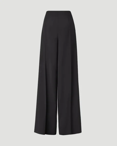 Mohair and Wool Trousers in Black — снимка 2
