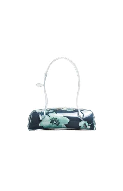 Le Teckel Medium Bag in Polyurethane and Floral Print