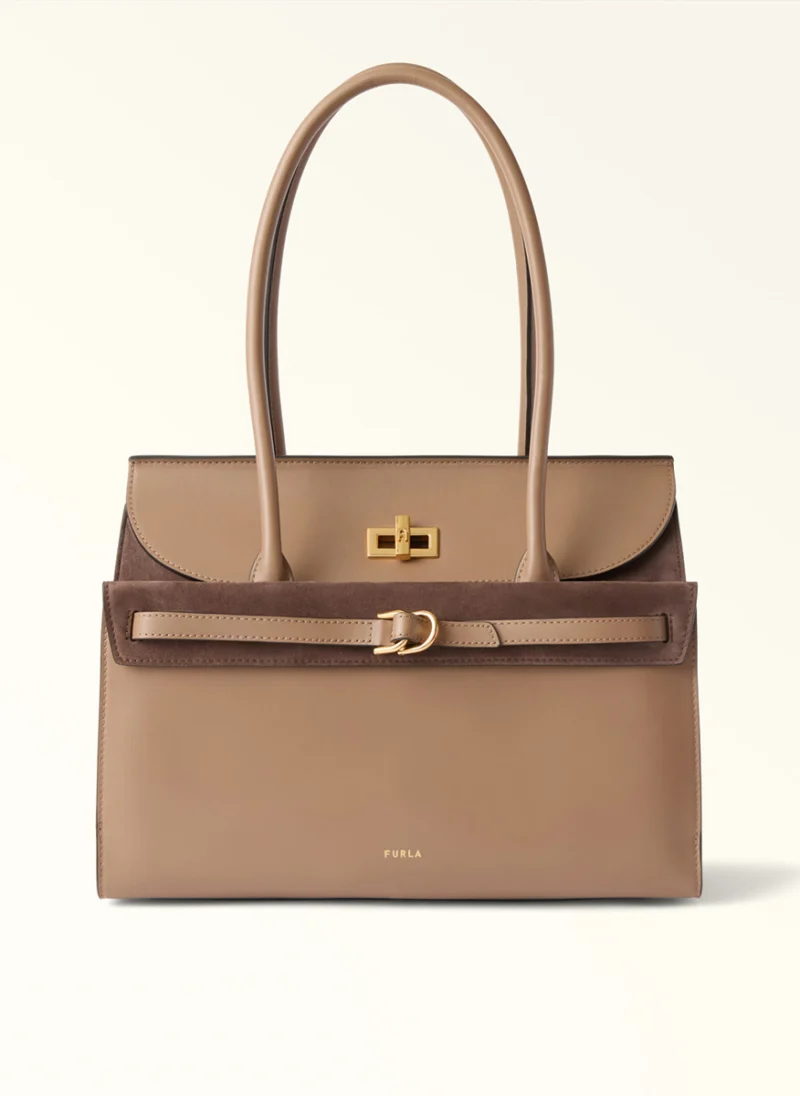 Чанта 'Tote' Furla Greta Toffee L