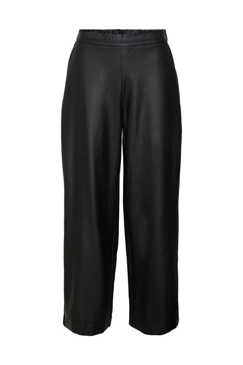 Панталони Vmcookie Hr Wide Coated Pant Noos 10267709 C-N10 black