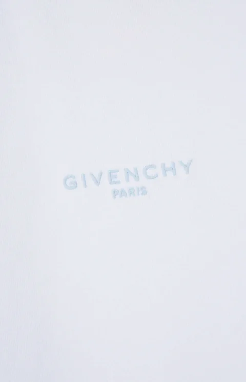 Contrast-Stitch T-Shirt in White — снимка 2