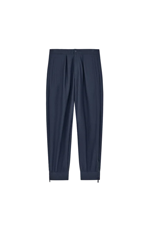 Slim Fit Trousers in Hi-Tech Honeycomb Jersey