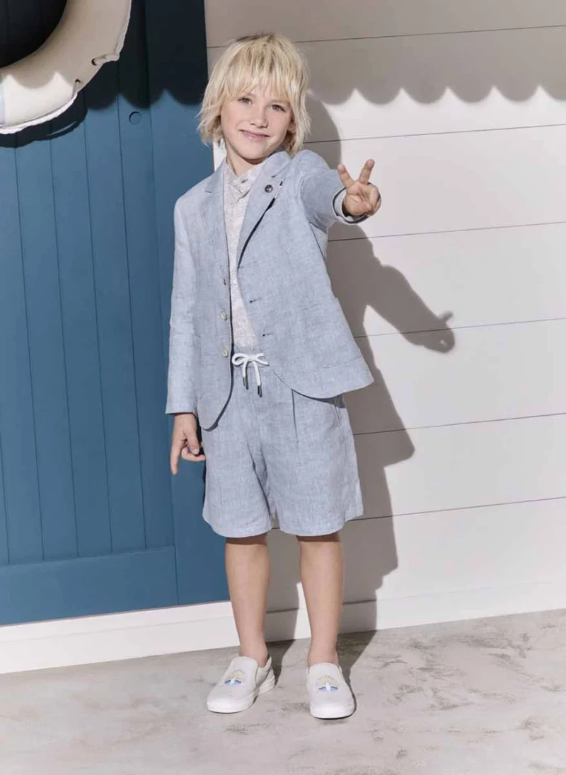 Риза с принт 'Paisley' Brunello Cucinelli Kids 6 — снимка 4