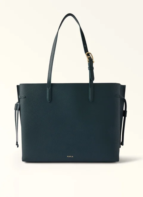 Кожена 'Tote' чанта Furla Ava Dark Forest L