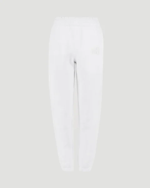 Stacked Logo Sweatpants in White