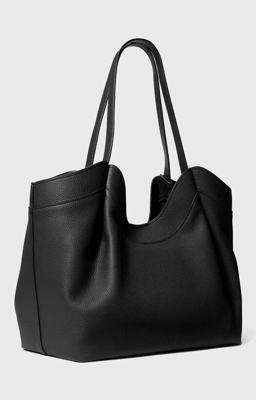 Черна кожена чанта NOLITA — снимка 4