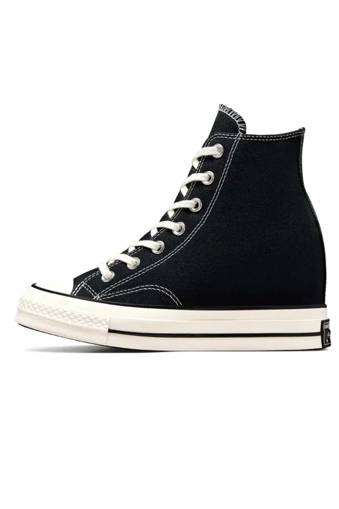 Sneakers Chuck 70 Wedge A12563C 001-black/egret/white — снимка 2