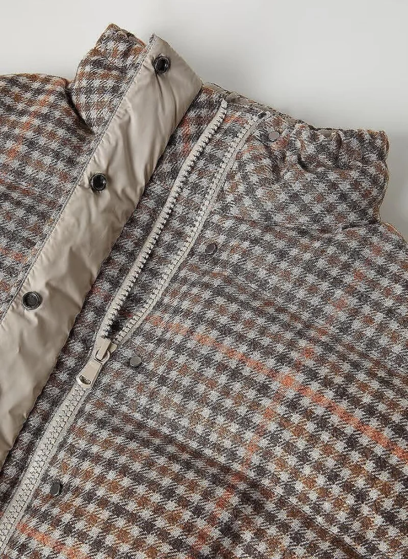 Пухен елек с вълна Brunello Cucinelli Kids — снимка 3