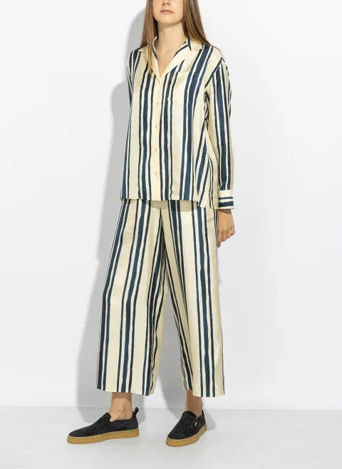 Риза с раиран десен Weekend Max Mara Wkdcorona — снимка 5