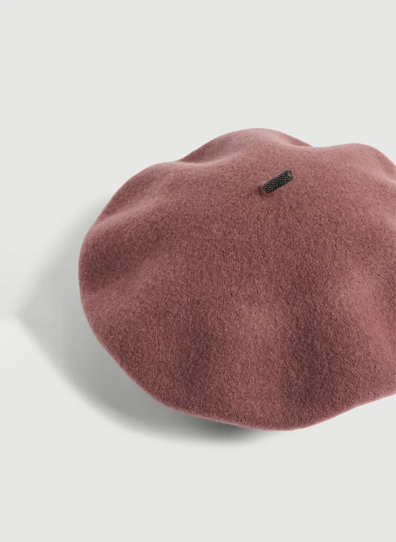 Барета с вълна Brunello Cucinelli Kids — снимка 4