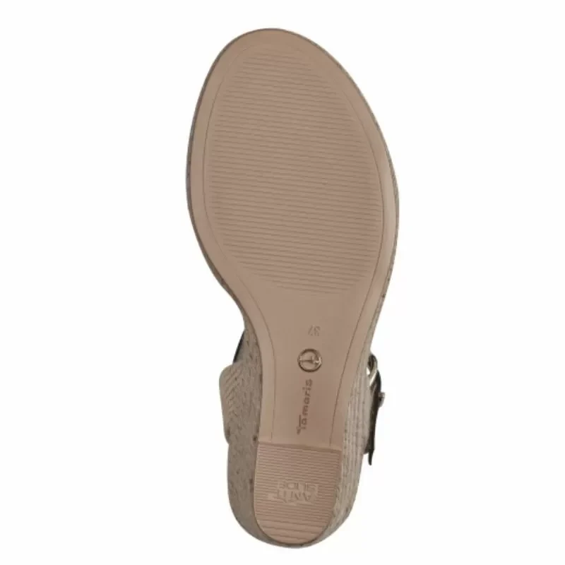 Дамски Сандали На Платформа TAMARIS – 1-28042-42-001 BLACK — снимка 6