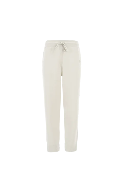 Cashmere-Blend Track Pants in Cream