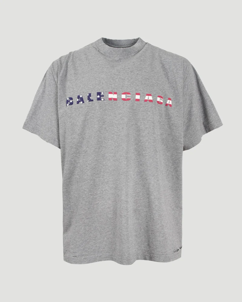 International T-Shirt Oversized in Heather Grey