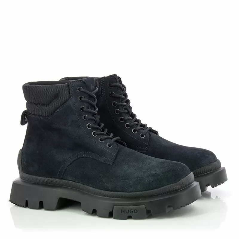 Мъжки Ежедневни Боти HUGO – 50528995 FABYAN HALB SDNY DARK BLUE — снимка 3